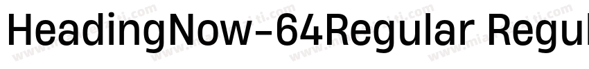 HeadingNow-64Regular Regular字体转换